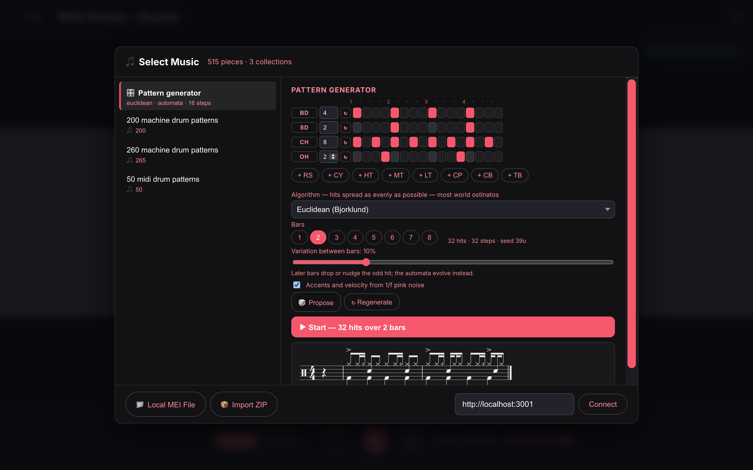 The pattern generator