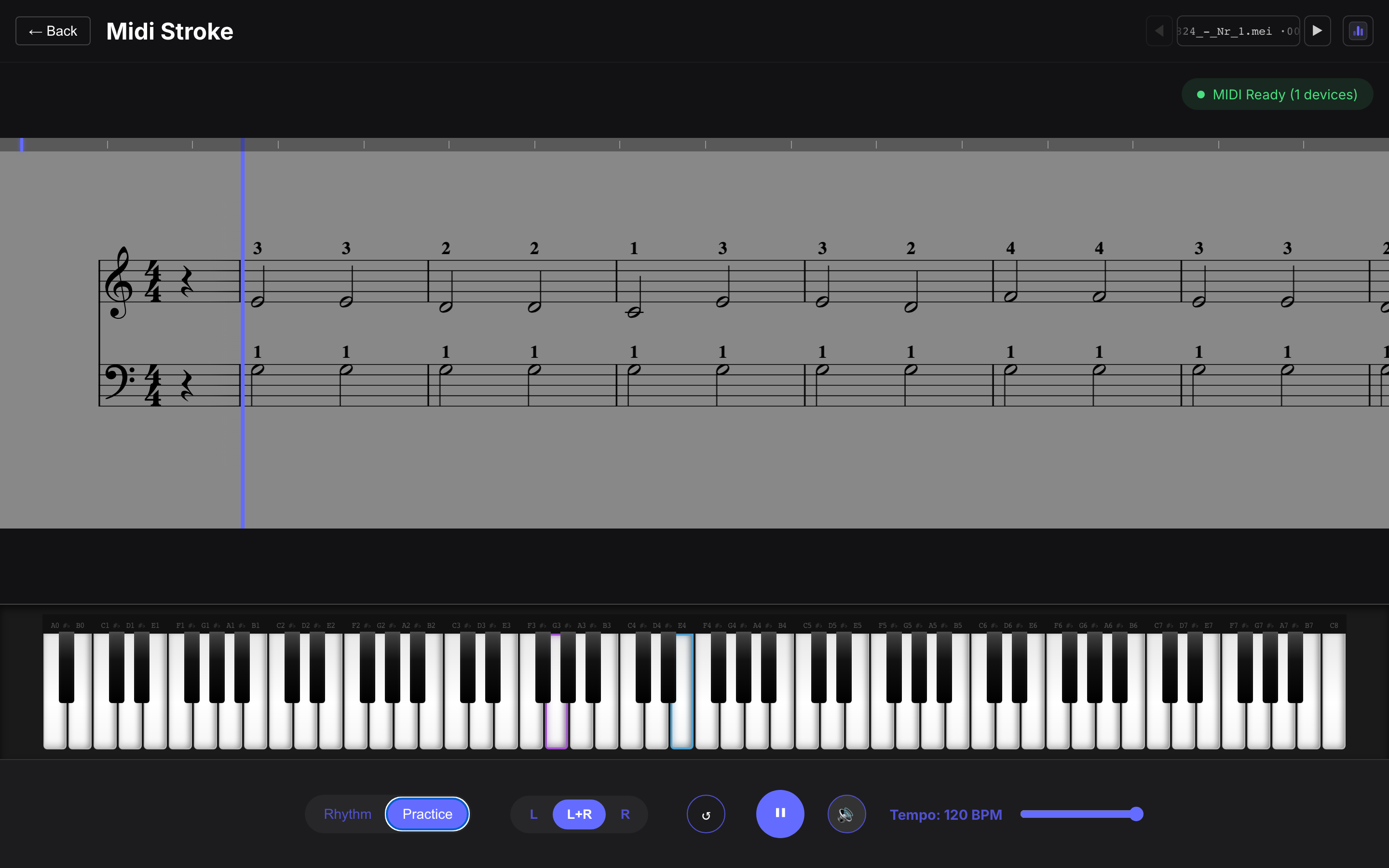 Piano app