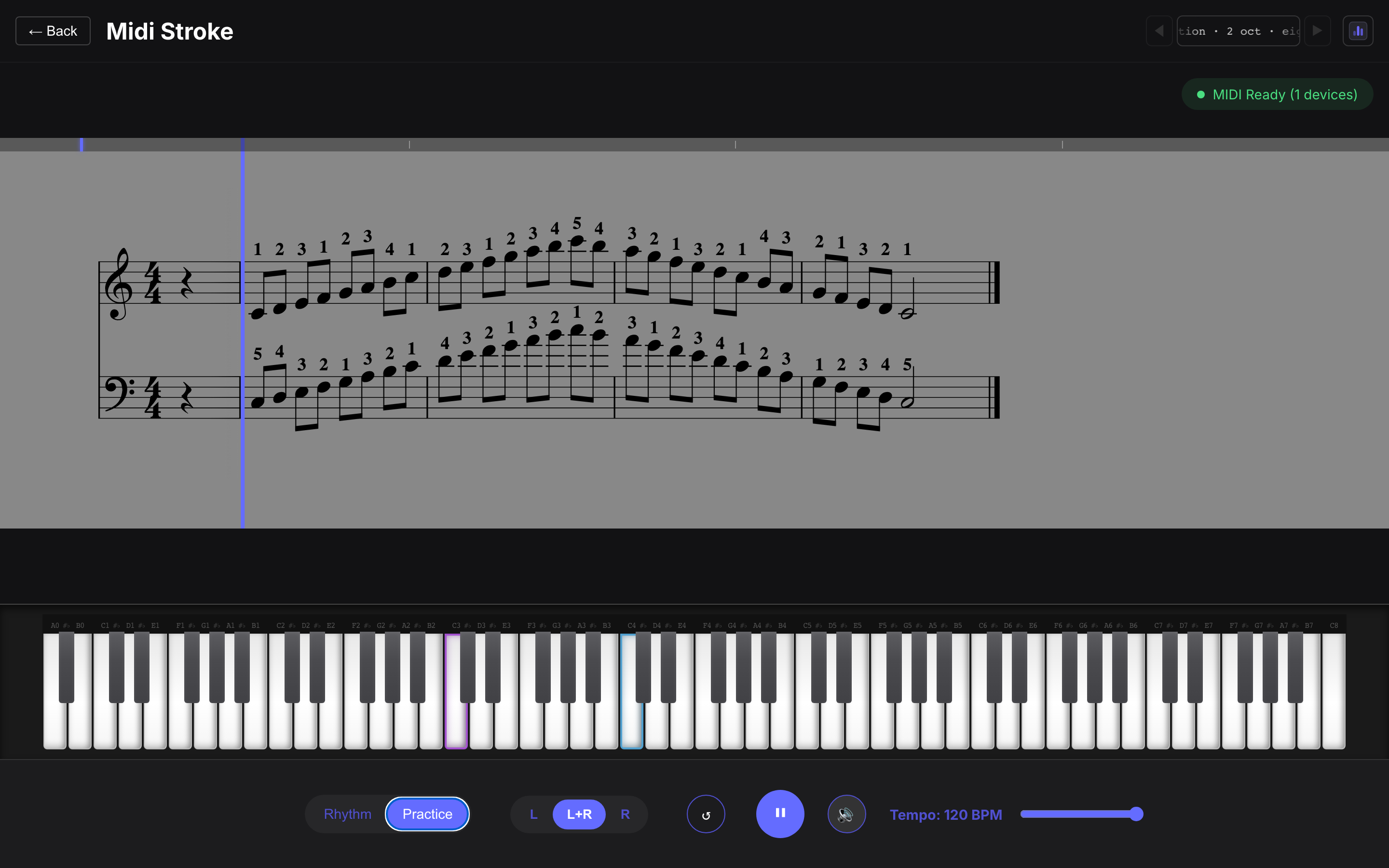 Scale exercise with foreign keys grayed out